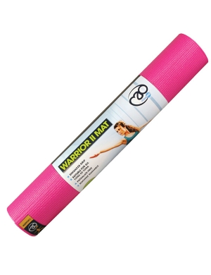 Yoga-Mad Warrior II Yoga Mat 4mm - Hot Pink